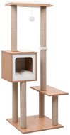Shumee Cat Scratcher with Sisal Posts Brown-white 129 × 48 × 48cm - Cat Scratcher