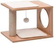 Shumee Cat Scratcher with Sisal Rug Brown-white 40 × 30 × 30cm - Cat Scratcher