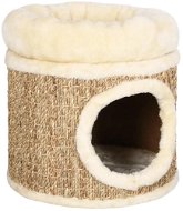 Shumee Mačací domček s luxusnou poduškou morská tráva 33 × 31 cm - Škrabadlo pre mačky