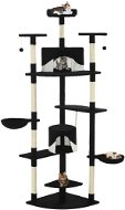 Shumee Cat scratching post sisal 203 cm black and white - Cat Scratcher