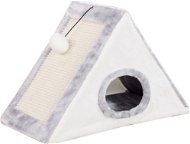 Petsbelle Trojhranný škrabací domček 55 × 50 × 27 cm - Škrabadlo pre mačky