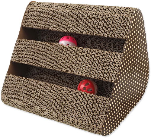 Magic Cat Škrabadlo Interactive čtverec kartonové 27 × 18 × 18 cm - Škrabadlo pro kočky - Hlavní obrázek