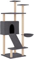 Shumee Škrabadlo pro kočky 153 cm, dřevo a plyš, tmavě šedé - Cat Scratcher