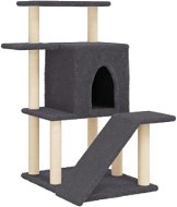 Shumee Škrabadlo pro kočky 97 cm, dřevo, tmavě šedé - Cat Scratcher