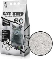 Cat Step compact white carbon 5 l - Podstielka pre mačky