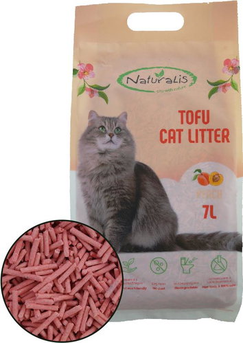 Naturalis TOFU Cat litter with Peach scent 7 l - Cat Litter - Main image
