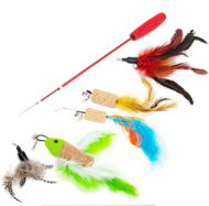 Cat Toy Akinu Cat Toy Rod with Feathers Set I. - Hračka pro kočky