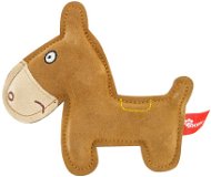Akinu Toy Donkey, Premium Leather, Brown - Dog Toy