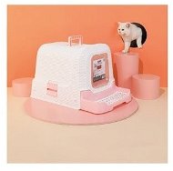 M-Pets Suez Rattan 69 × 42 × 41cm Pink - Cat Litter Box
