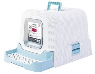 M-Pets Suez Rattan 69 × 42 × 41 cm blue - Cat Litter Box - Main image