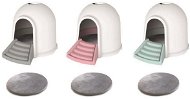M-Pets Igloo WC and Igloo 59.7 × 45.7 × 43.2cm Grey - Cat Litter Box