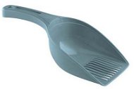 Stefanplast Single plastic shovel steel blue 27.5 × 12.5 × 9 cm - Pooper Scooper