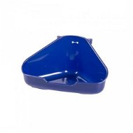DUVO+ Corner Toilet for Rodents Blue L 37.5 × 26.5 × 15.5cm - Rodent Toilet