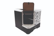 M-Pets Terra Forma ECO összecsukható macska WC virágos mintával - Macska WC