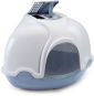 IMAC Indoor Cat Corner Toilet with Filter 52 × 52 × 44.5cm Blue - Cat Litter Box