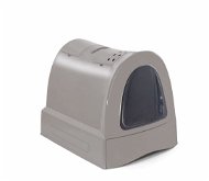 IMAC Krytý kočičí záchod s výsuvnou zásuvkou 40 × 56 × 42,5 cm šedý - Kočičí toaleta