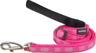 Red Dingo Paw Impressions Hot Pink Leash 12 mm × 1.8 m - Lead