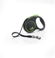 Flexi Black Design S pásek 5 m/15 kg zelené - Vodítko