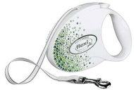 Flexi Glam SWAROVSKI® Splash Leaf tape white M 5m up to 25kg - Leash