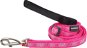 Red Dingo Paw Impressions Hot Pink Leash 20 mm × 1.8 m - Lead