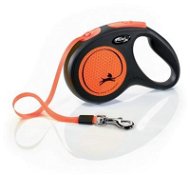 Flexi New Neon M pásek 5 m/25 kg oranžové - Vodítko
