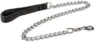 Duvo+ Chain leash with nylon handle black - Lead