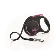 Flexi Black Design M pásek 5 m/25 kg růžové - Vodítko