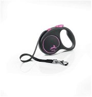 Flexi Black Design S pásek 5 m/15 kg růžové - Vodítko
