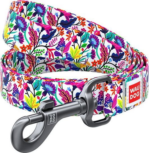 Waudog Nylon Leash Magic Flowers 122cm/1.5cm - Leash - Main image
