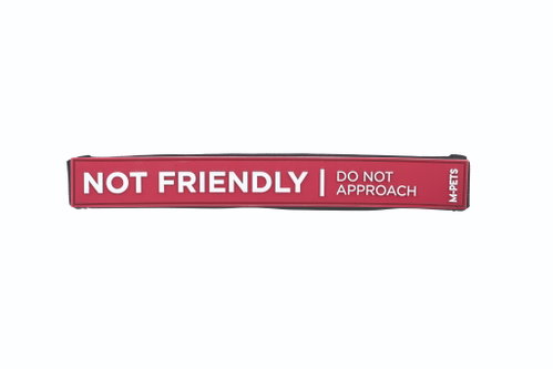 M-Pets CAUTION! Neoprene leash cover - Not friendly - Leash - Main image