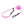 EASYLONG TWIST Mini Rope Lead, Pink, 3m
