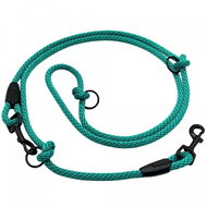 Switchable adjustable leash 8 mm, 2 metres, turquoise - Leash