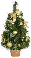 DOMMIO Christmas tree decorated - gold, 50 cm - Christmas Tree