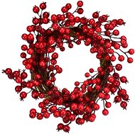 Christmas Wreath Dommio Věneček s červenými bobulemi 30 cm - Vánoční věnec