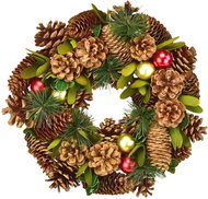 DOMMIO Christmas wreath - with pine cones, 30 cm - Wreath