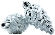 DECOLED Christmas decorations - pine cones, white, diameter 6 cm, 6 pcs - Christmas Ornaments