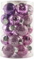 Christmas Ornaments DECOLED Christmas decorations - plastic balls, purple, diameter 6 cm, 25 pcs - Vánoční ozdoby