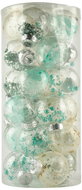 DECOLED Christmas decorations - plastic balls, green, diameter 6 cm, 25 pcs - Christmas Ornaments
