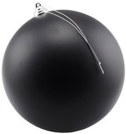 DECOLED Christmas decorations - plastic ball,, black matt, diameter 20 cm - Christmas Ornaments