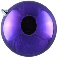 DECOLED Christmas decorations - plastic ball, purple glossy, diameter 20 cm - Christmas Ornaments