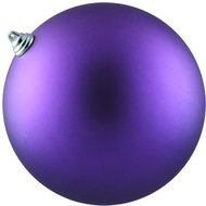 DECOLED Christmas decorations - plastic ball, purple matt, diameter 20 cm - Christmas Ornaments
