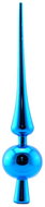DECOLED Christmas ornaments - spike for tree top, blue glossy, 6 × 28 cm - Christmas Ornaments