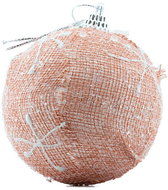 DECOLED Christmas decorations - plastic ball, pink with snowflake, diameter 8 cm - Christmas Ornaments