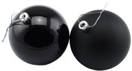 DECOLED Christmas decorations - plastic balls, black matt/gloss, diameter 8 cm, 24 pcs - Christmas Ornaments