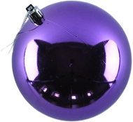 DECOLED Christmas decorations - plastic balls, purple glossy, diameter 10 cm, 6 pcs - Christmas Ornaments