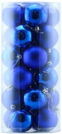 DECOLED Plastové koule, prům. 6 cm, modré, 12× lesklá, 12× matná - Christmas Ornaments