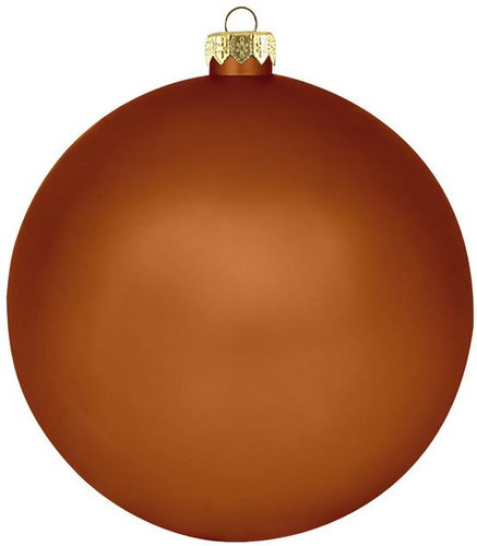 DECOLED Plastová koule, prům. 8 cm, hnědá, matná - Christmas Ornaments - Main image