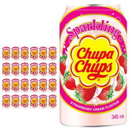 Chupa Chups Strawberry 345 ml, 24 pcs - Lemonade