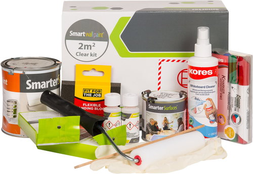 Smart Wall - Transparent Magnetic Writable Paint 2m2 - Magnetic Paint Set - Main image