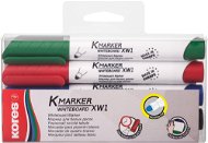 Marker KORES K-MARKER tábla- és flipchart marker készlet, 4 szín - Popisovač